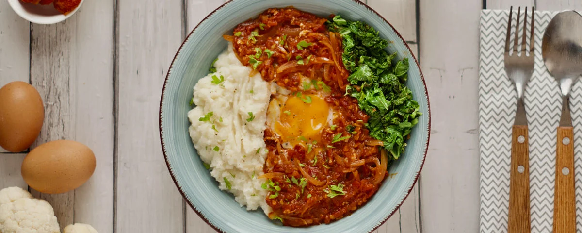 Recipe kit Shakshuka with sundried tomatoes and kale